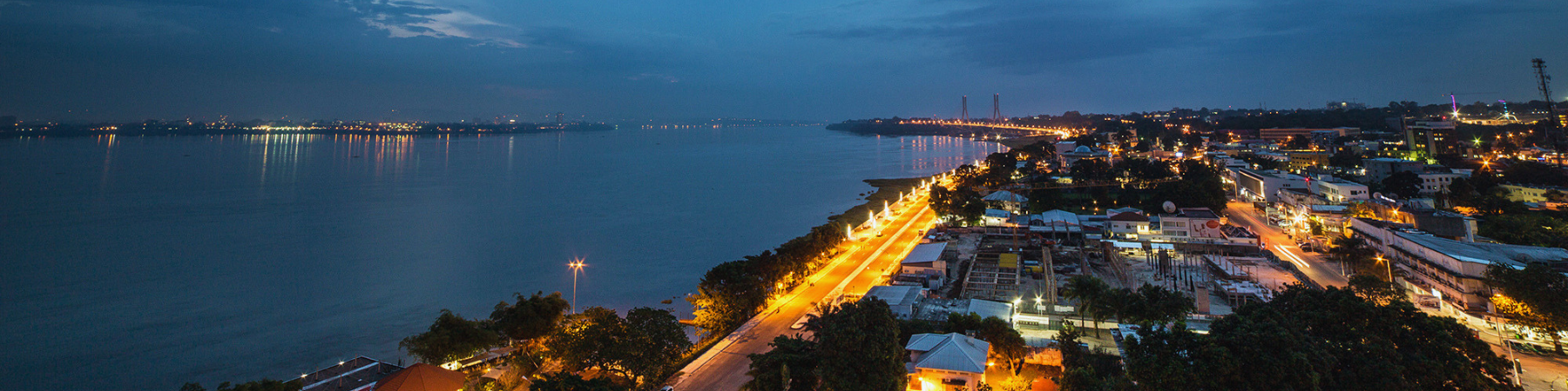 Aerial view of Brazzaville, Republic of Congo